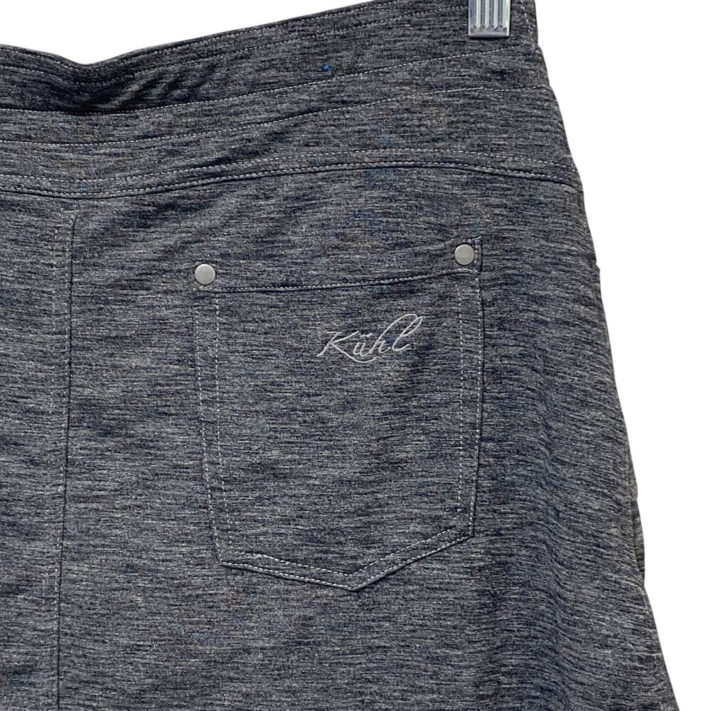 KUHL Skort Womens M Medium Charcoal Gray Pull On Elastic Waist Tennis Golf - Picture 5 of 6
